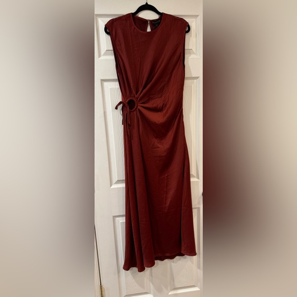 House of Harlow 1960 Dresses & Skirts - House of Harlow 1960 / Ruched Side Cut-out Satin Maxi Dress - NWT Size L